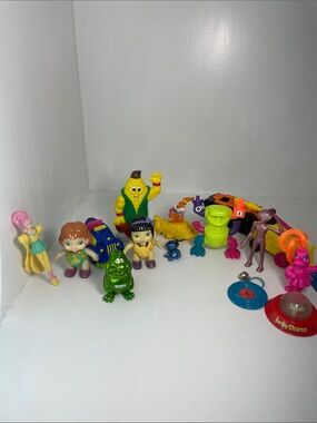 90s nostalgia lot of happy meal, prize toys.